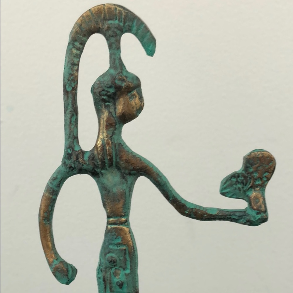 METAL SCULPTURE GREEK GODDESS ATHENA - Picture 7 of 13